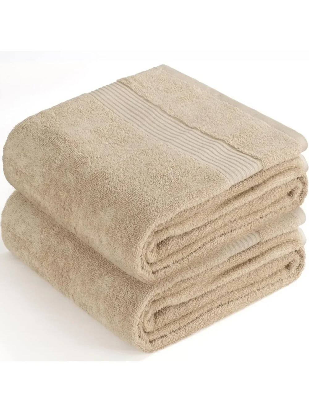 Soft Absorbent 100% Cotton Turkish Towel Set, Quick Dry Bath Sheets, 2 Piece